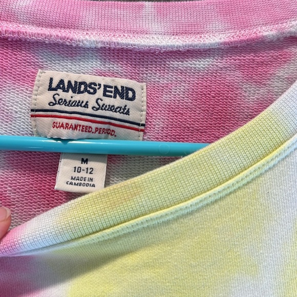 Medium Lands End Tie Dye Sweatshirt - Picture 2 of 3